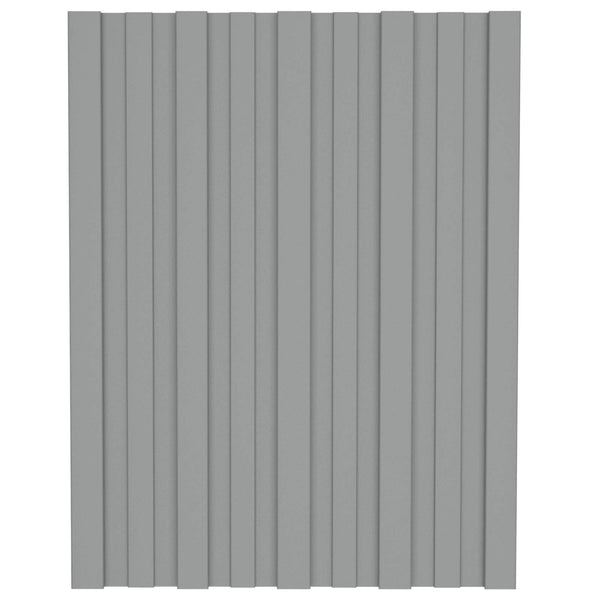 Dachpaneele Grau, 36 Stk., 60x45 cm, Verzinkt