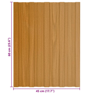Dachpaneel 12er Set 60x45cm Verzinkt