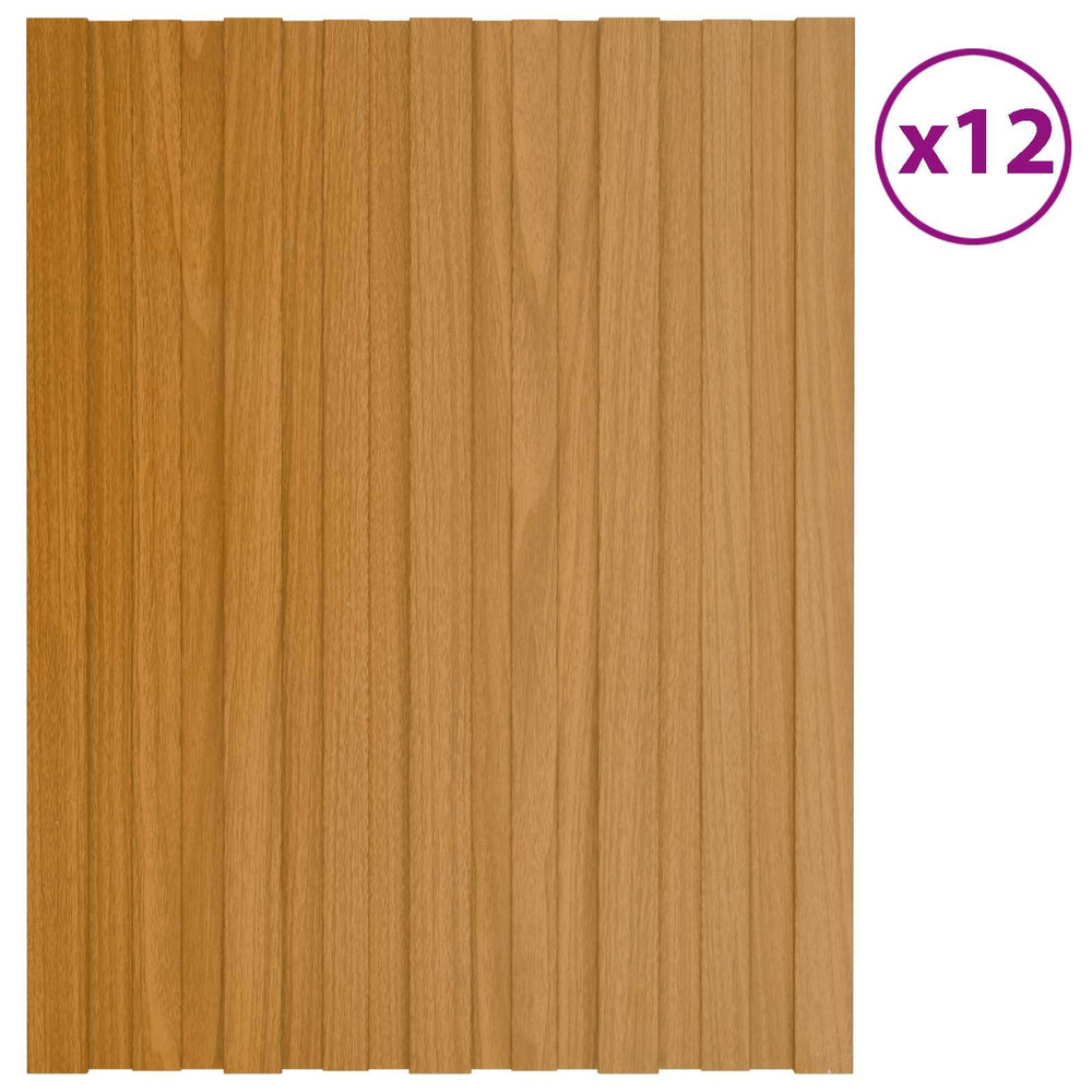 Dachpaneel 12er Set 60x45cm Verzinkt