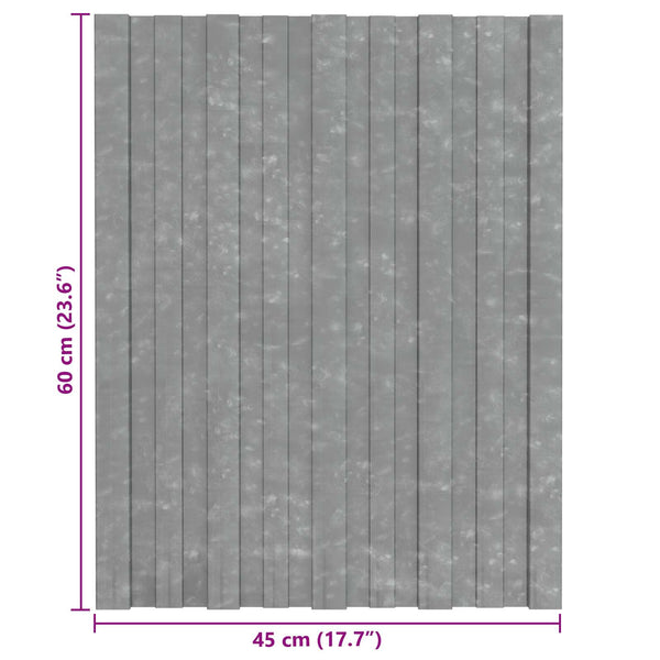 Dachpaneel Silber 60x45cm, 36 Stk.