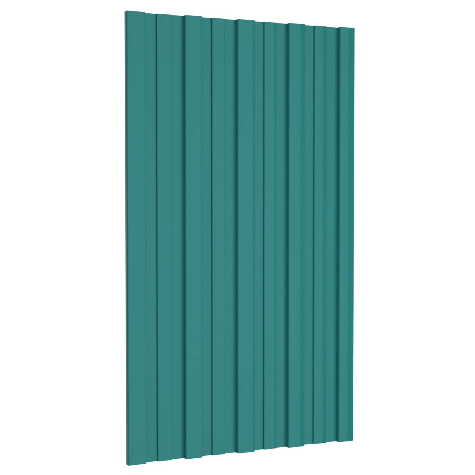 Grüne Dachpaneele, 36 Stk, 80x45cm, Verzinkt