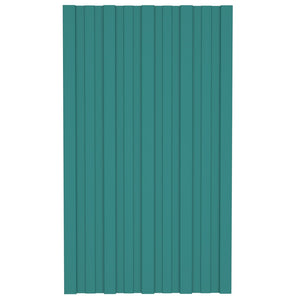 Grüne Dachpaneele, 36 Stk, 80x45cm, Verzinkt