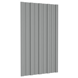 Dachpaneel Grau 80x45cm, 12 Stk. Verzinkt