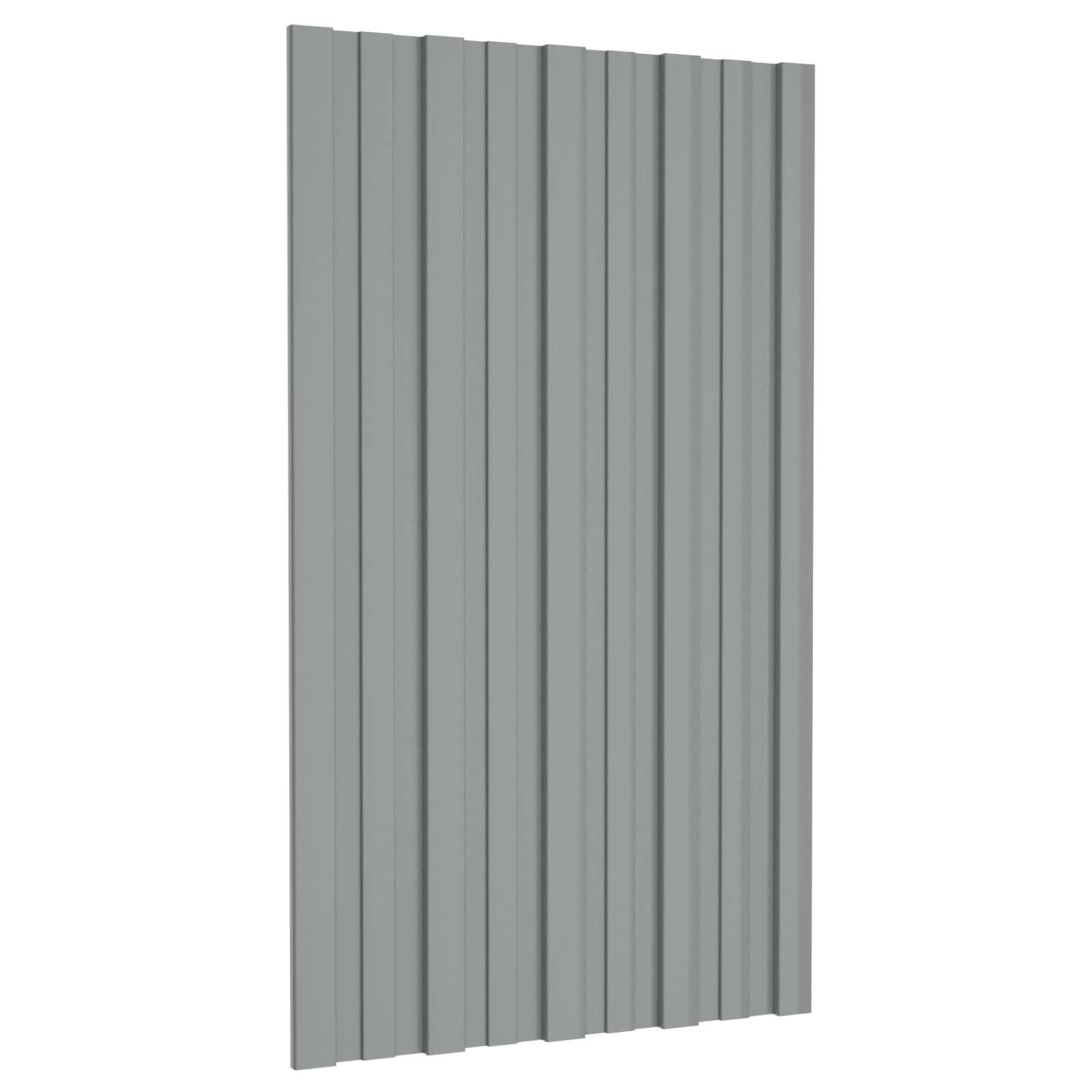 Dachpaneel Grau 80x45cm, 12 Stk. Verzinkt