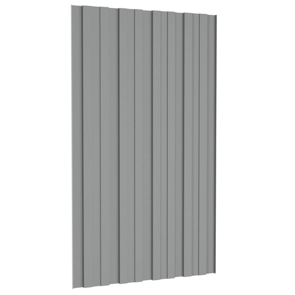 Dachpaneel Grau 36 Stk. 80x45cm Verzinkt
