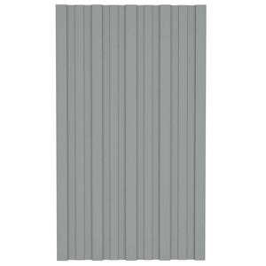 Dachpaneel Grau 36 Stk. 80x45cm Verzinkt