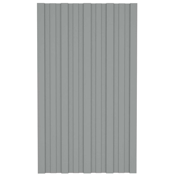 Dachpaneel Grau 36 Stk. 80x45cm Verzinkt