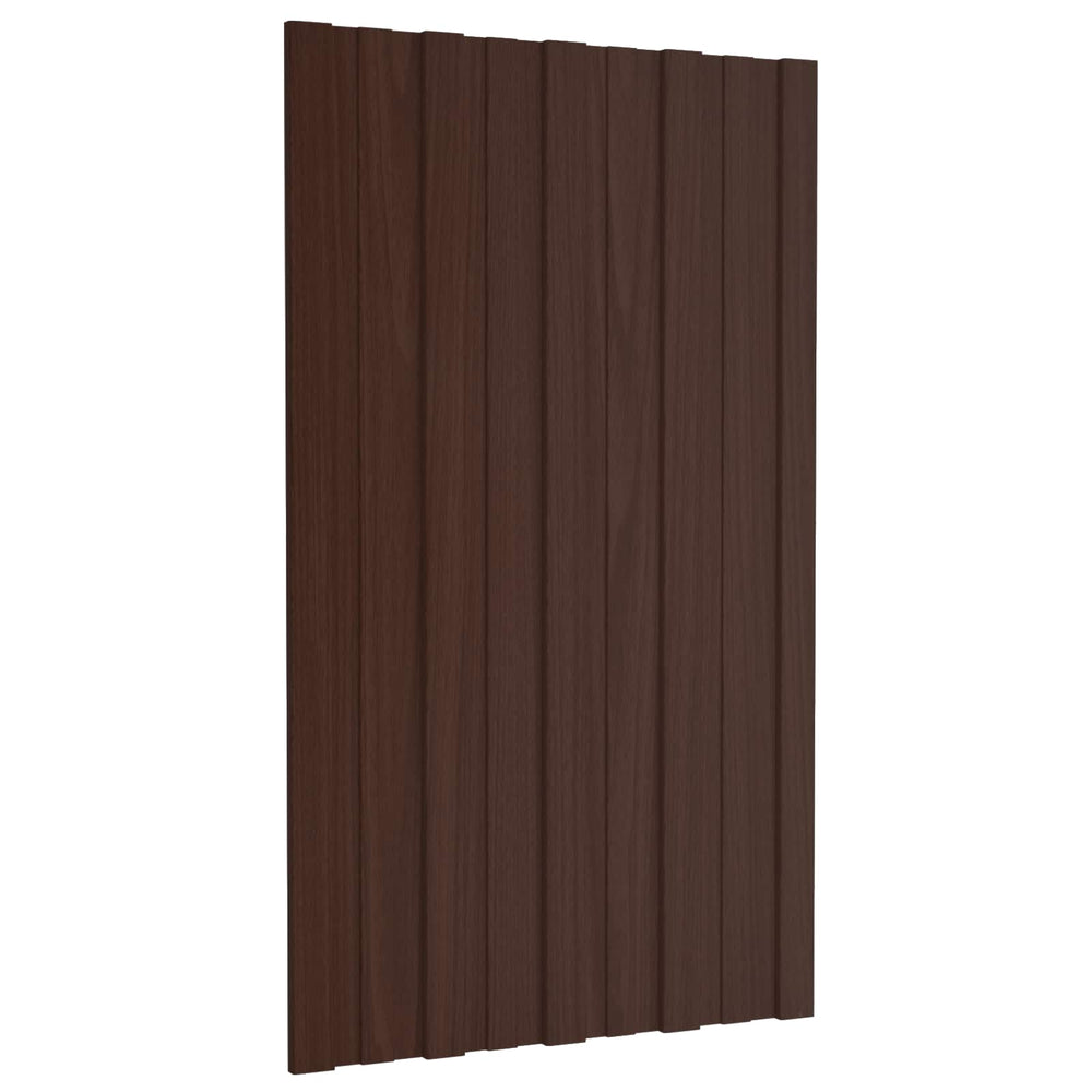 Dachpaneel 12 Stk. Braun 80x45 cm Verzinkt