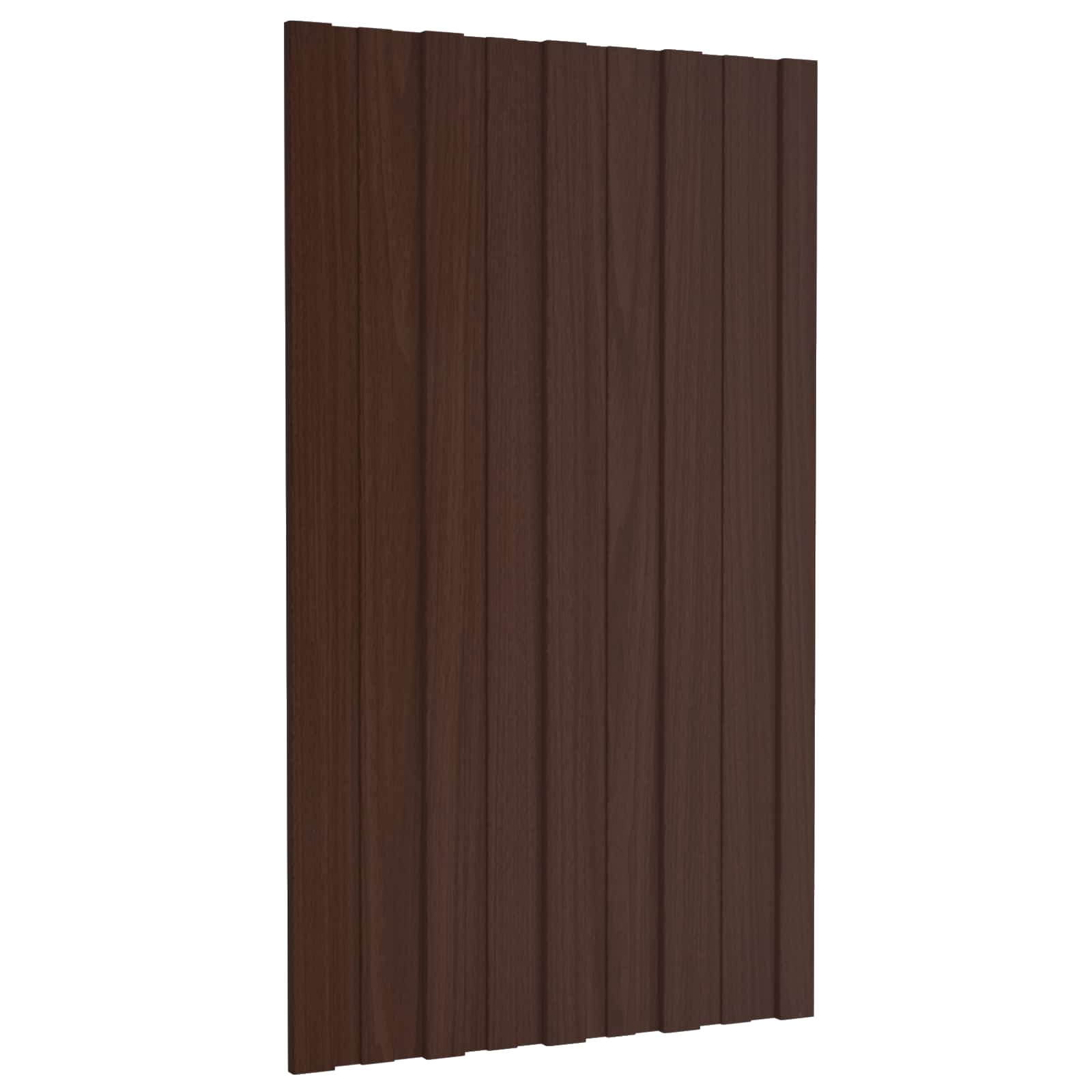 Braune Dachpaneele, 36 Stk., 80x45 cm, verzinkt