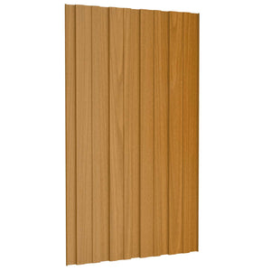 Dachpaneel 12er Set 80x45cm Verzinkter Stahl