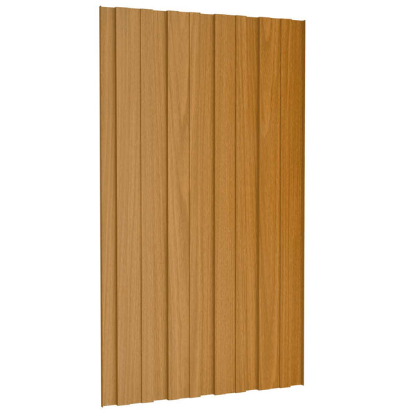 Dachpaneel 36 Stk. Natur 80x45 cm Stahl verzinkt