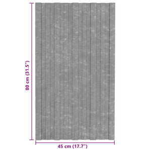 Dachpaneel Silber 80x45cm, 12er Set
