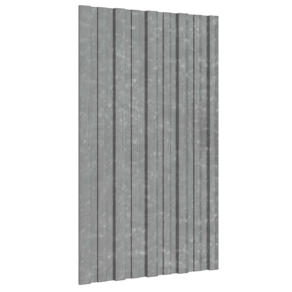 Dachpaneel Silber Verzinkt 80x45cm 36 Stk