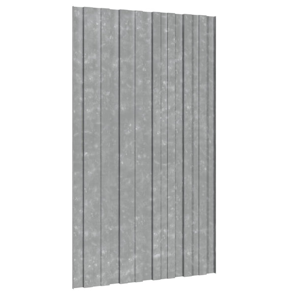 Dachpaneel Silber Verzinkt 80x45cm 36 Stk