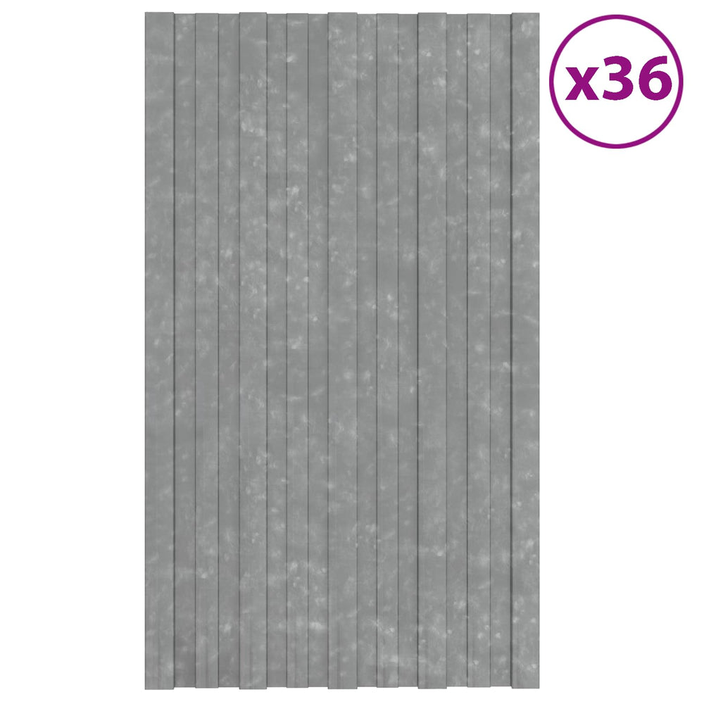 Dachpaneel Silber Verzinkt 80x45cm 36 Stk
