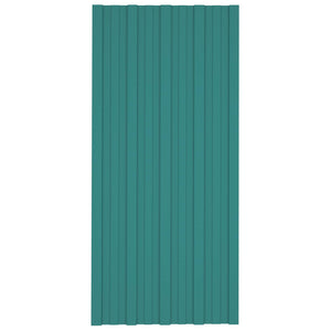 Grüne Dachpaneele, 12 Stk, 100x45 cm, Verzinkt