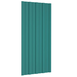 Grüne Dachpaneele, 36 Stk, 100x45 cm, Verzinkt