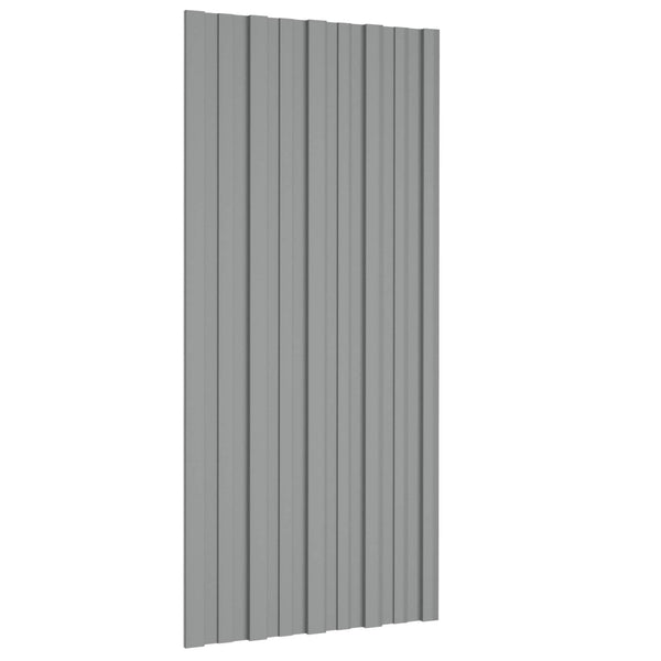 Dachpaneel Grau 36 Stk. 100x45 cm Verzinkt