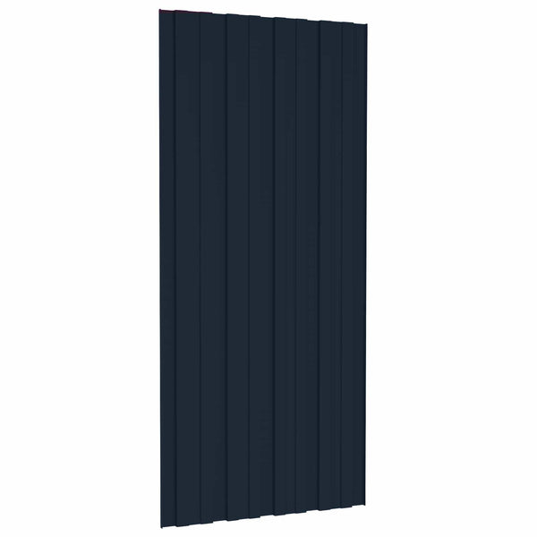 Dachpaneel Anthrazit 12 Stk. 100x45cm Stahl