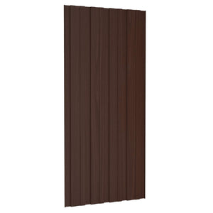 Dachpaneel Braun 100x45 cm Verzinkt Stahl 12 Stk
