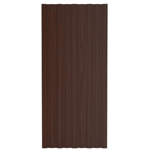 Dachpaneel Braun 100x45 cm Verzinkt Stahl 12 Stk