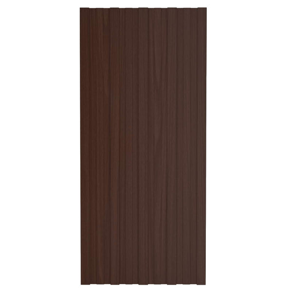 Dachpaneel Braun 100x45 cm Verzinkt Stahl 12 Stk