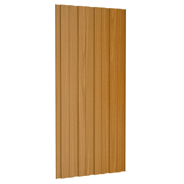 Dachpaneel-Set, 12 Stk., 100x45 cm, verzinkt