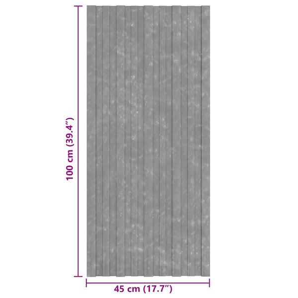 Dachpaneel Silber 100x45cm, 12er Set