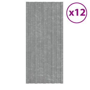 Dachpaneel Silber 100x45cm, 12er Set