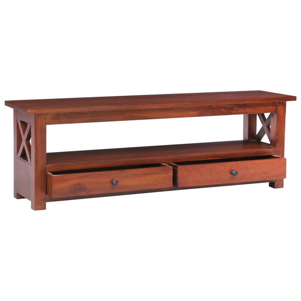 TV-Schrank Braun Massivholz Mahagoni 115 cm