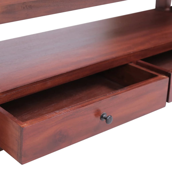 TV-Schrank Braun Massivholz Mahagoni 115 cm