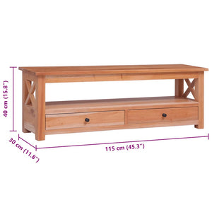 TV-Schrank Mahagoni Massivholz 115 cm