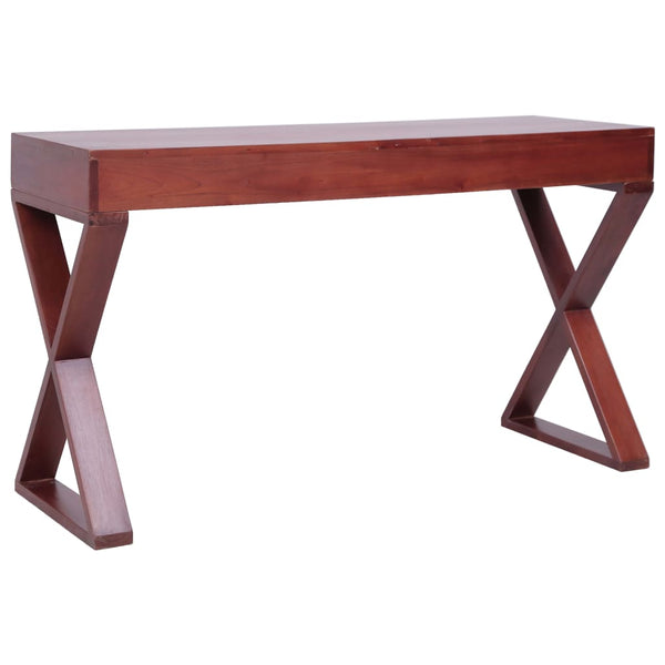 Computertisch Braun Mahagoni Massivholz 115 cm