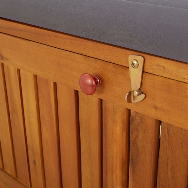 Truhenbank mit Kissen 148 cm Massivholz Akazie