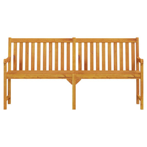 Gartenbank 180 cm Massivholz Akazie