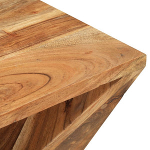 Akazie Beistelltisch Massivholz 35x35x55 cm
