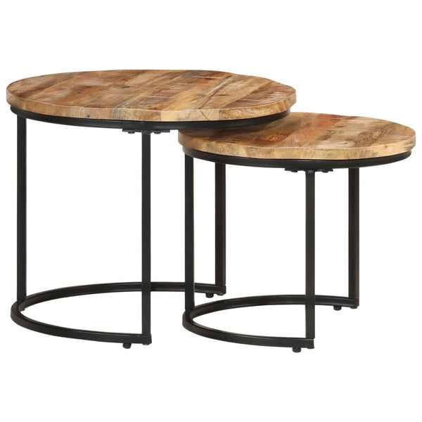 Satztische 2er Set Mango Massivholz