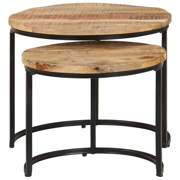 Satztische 2er Set Mango Massivholz