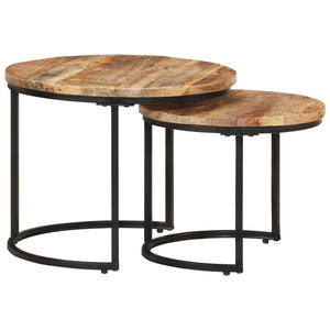 Satztische 2er Set Mango Massivholz