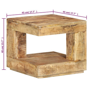 Couchtisch Mango Massivholz 45x45 cm