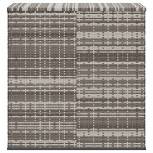 Garten-Kissenbox PE Rattan 100x49x103,5 cm Grau