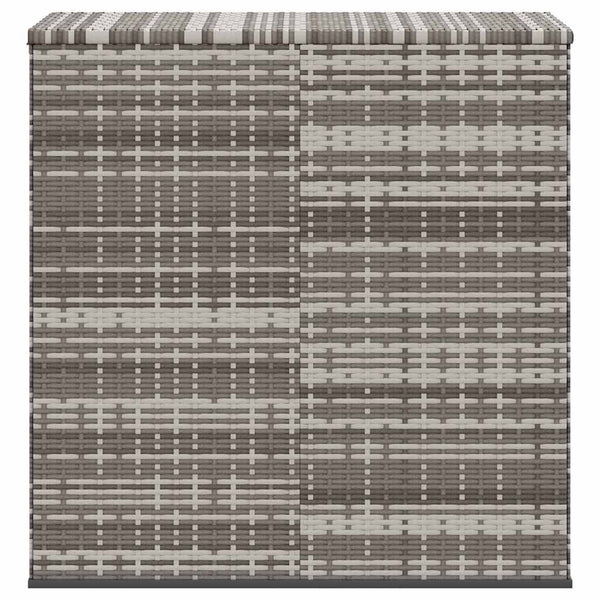 Garten-Kissenbox PE Rattan 100x49x103,5 cm Grau