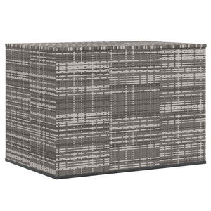 Garten-Kissenbox PE Rattan 145x100x103 cm Grau