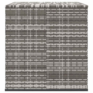 Garten-Kissenbox PE Rattan 145x100x103 cm Grau