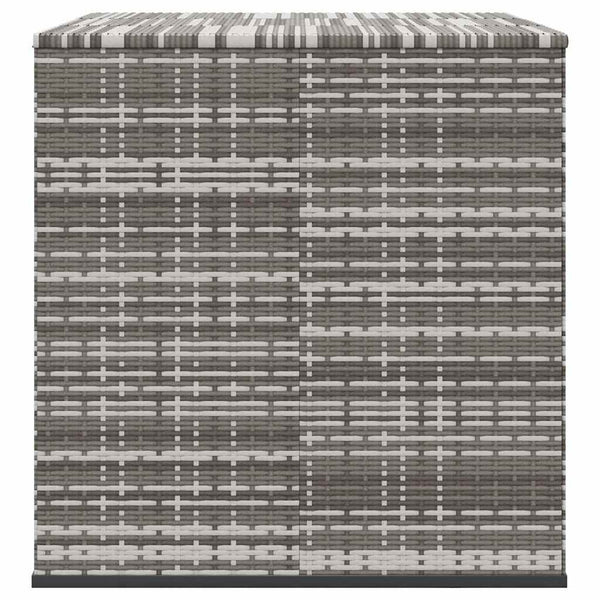 Garten-Kissenbox PE Rattan 145x100x103 cm Grau