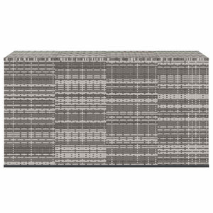Garten-Kissenbox PE Rattan 194x100x103 cm Grau