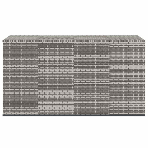 Garten-Kissenbox PE Rattan 194x100x103 cm Grau
