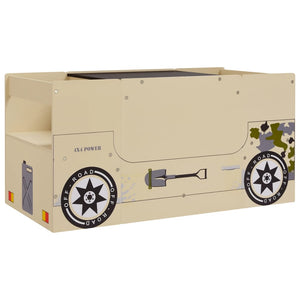 Kindertisch und Stuhl Set Geländewagen Design 3-teilig