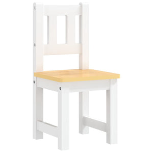 vidaXL Ensemble de 3 meubles de salon pour enfants MDF blanc et beige