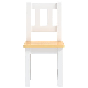 vidaXL Ensemble de 3 meubles de salon pour enfants MDF blanc et beige
